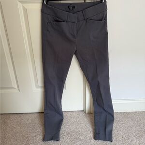 LOFT Marisa Ponte Ankle Pants in Charcoal Gray